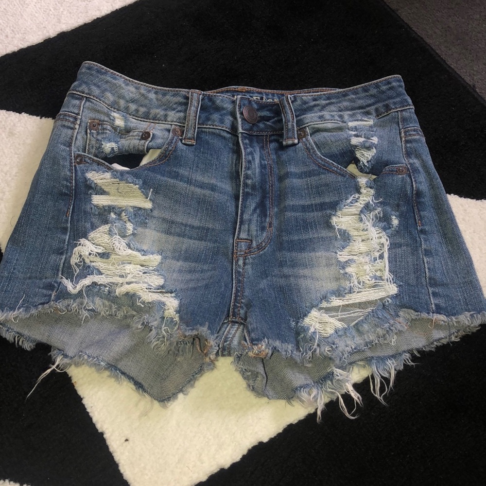 American Eagle distressed shorts